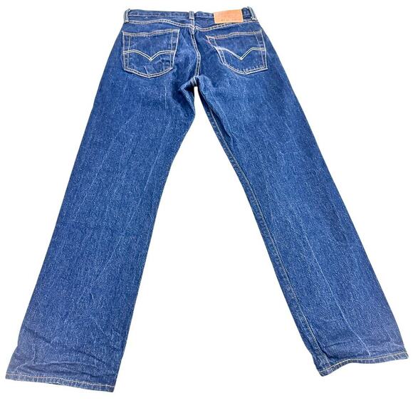Levi's 501 '93 Men's Dark Wash Denim Jeans Button Fly Straight Leg Size 29 x 30 - Picture 3 of 8